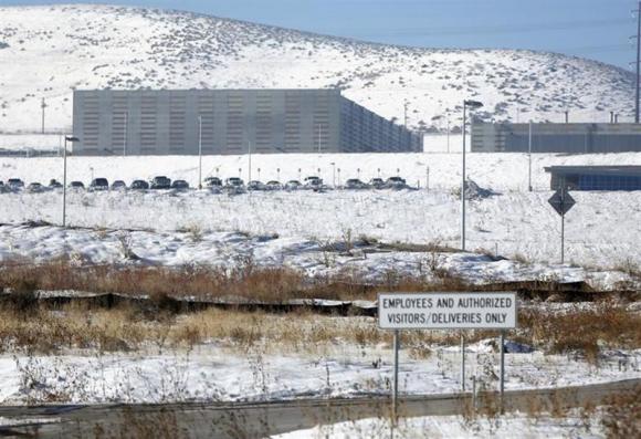 A National Security Agency (NSA) data gathering facility is seen in Bluffdale, about 25 miles (40 km) south of Salt Lake City, Utah, December 16, 2013. The U.S. government's collection of massive amounts of data about telephone calls, a program revealed in June after leaks by former National Security Agency contractor Edward Snowden, is likely unlawful, a judge ruled on Monday. Jim Urquhart/REUTERS (UNITED STATES - Tags: POLITICS)