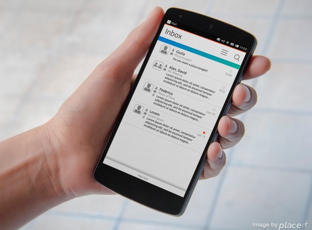 Ubuntu Touch Email Client Mockup Design