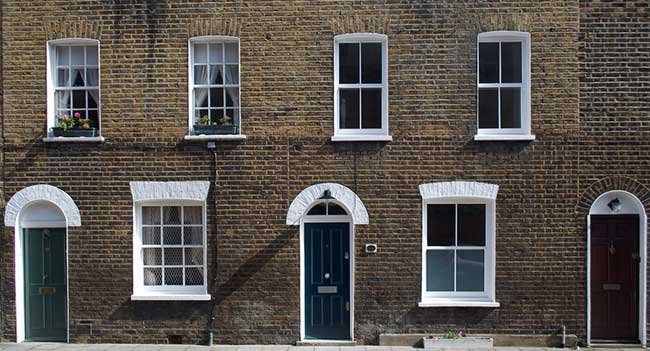 Terrace houses in London