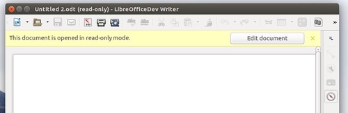 Info bar coming in LibreOffice 4.4
