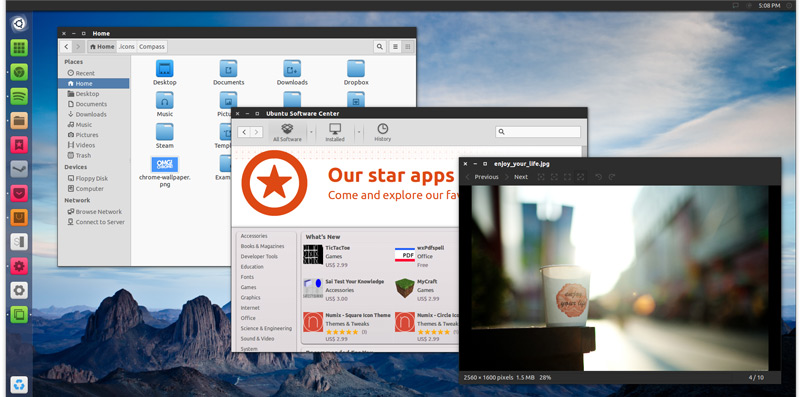 Compass 图标在 Numix Blue GTK 主题下