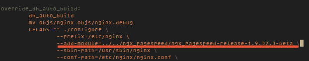 adding pagespeed to nginx