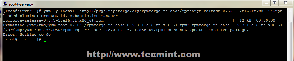 Enable RPMForge in CentOS 7