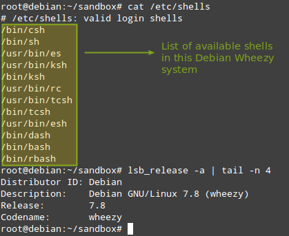 Check Shell and Debian OS Version