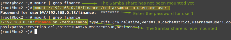挂载 Samba 网络共享
