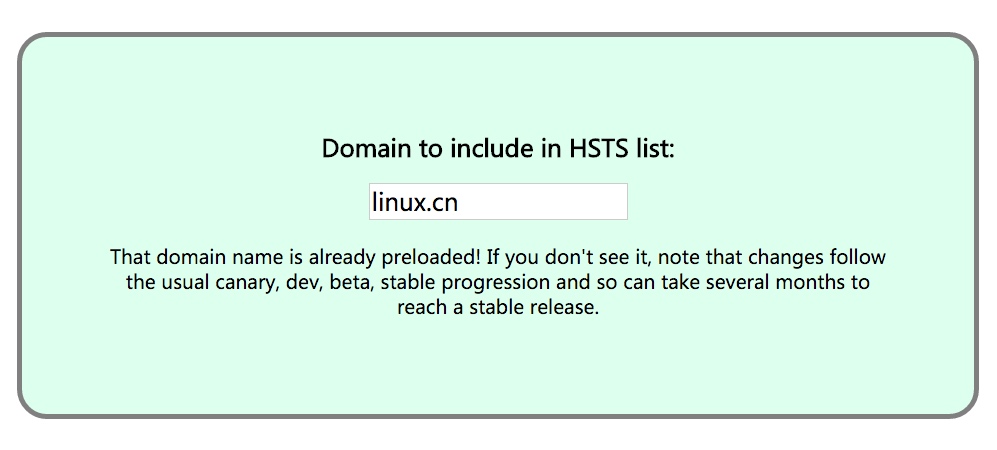 linux.cn 列入 HSTS 预载入列表了