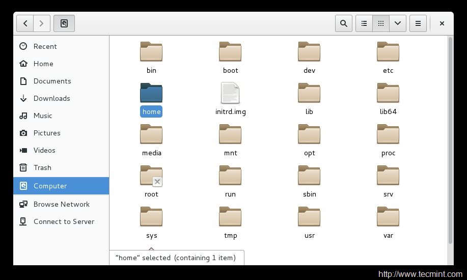 File Browser on Gnome