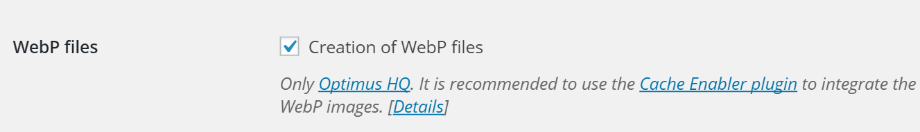 optimus webp files