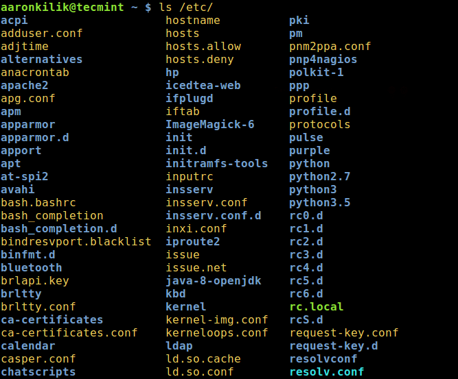 List Contents of Directory