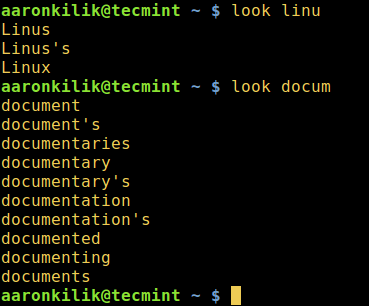 在 Linux 中检查单词拼写