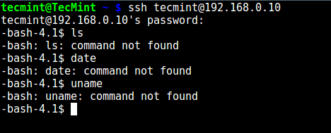 Testing SSH User Chroot Jail