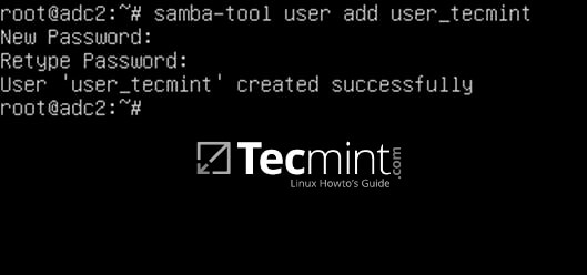 Create User Account on Samba4 AD