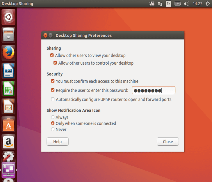 Configure Desktop Sharing Set