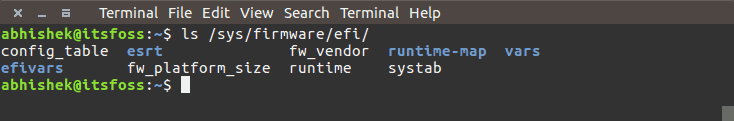 Find if system uses UEFI or BIOS on Ubuntu Linux