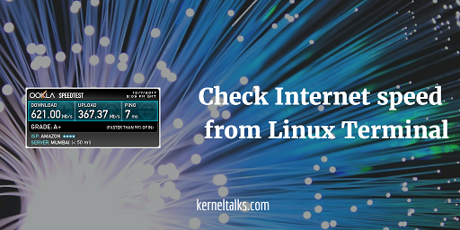 在Linux终端测试网速