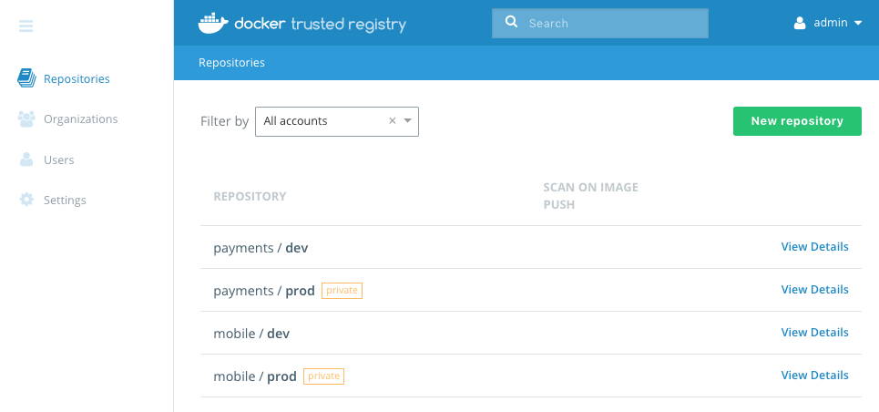 docker trusted registry