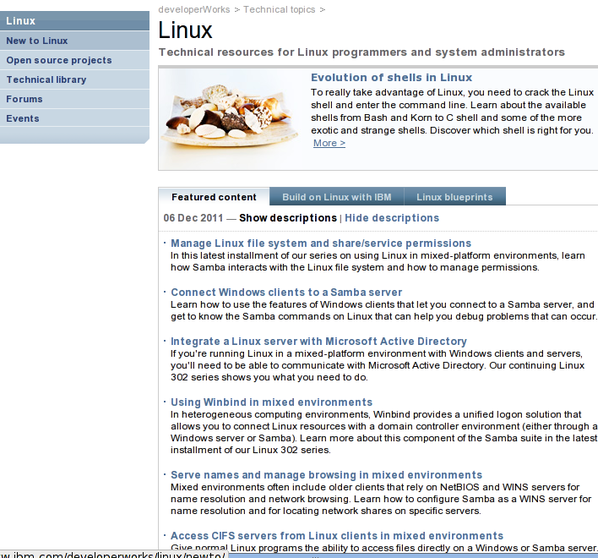 IBM: Linux 程序员和系统管理员用到的技术