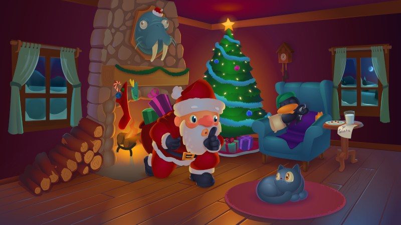 Christmas Linux Wallpaper