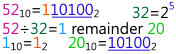 binary division example