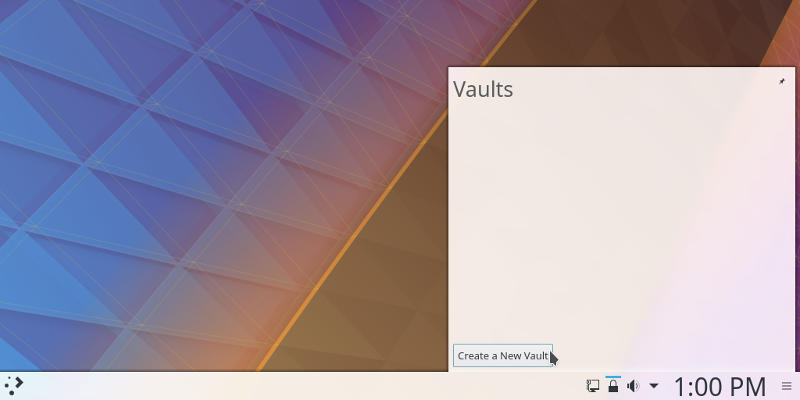 KDE Plasma Vault