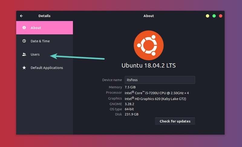 Ubuntu 下用户设置