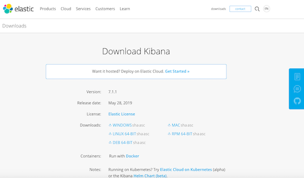 Download Kibana here.