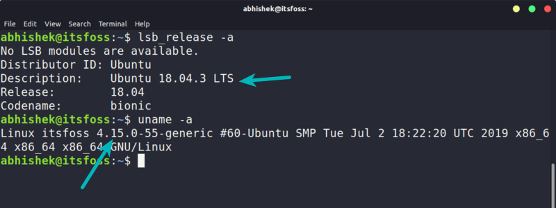 Ubuntu Version And Linux Kernel Version Check