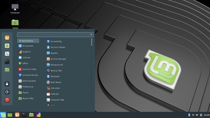 Linux Mint with Carta Theme