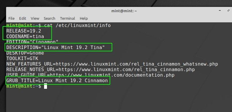 /etc/linuxmint/info