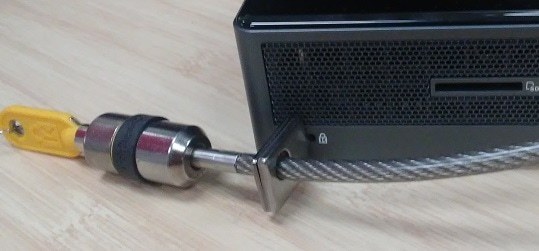 Intel NUC with Security Cable | Image Credit Intel