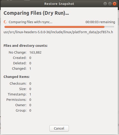 Comparing files dry run