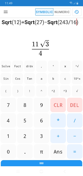 Calculator N+ graphical interface
