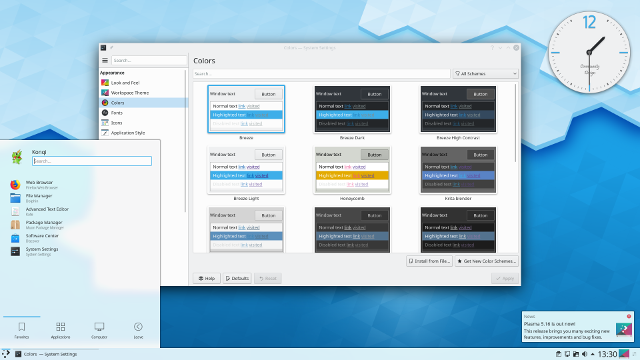 KDE 5.16 Plasma