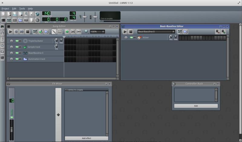 LMMS audio editor