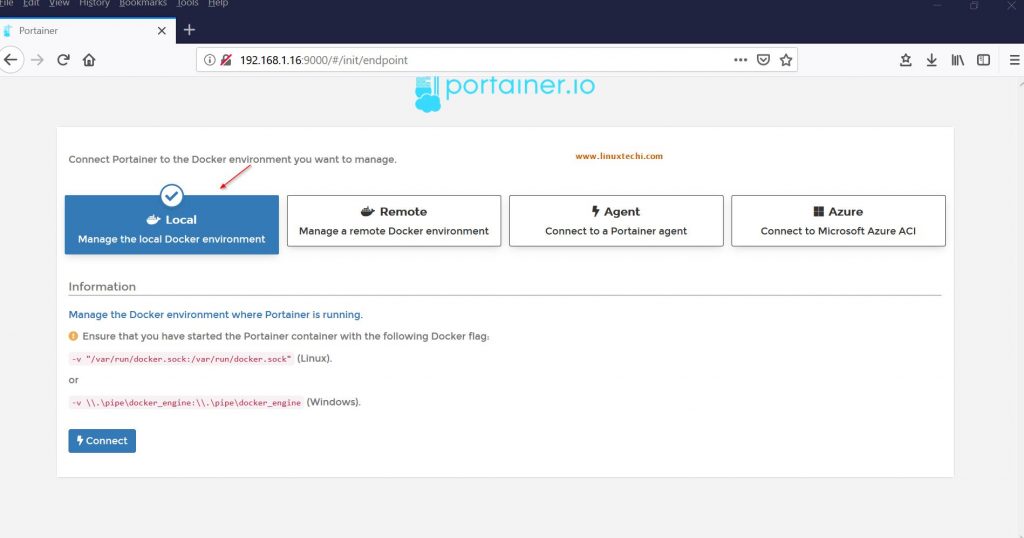 Connect-Portainer-Local-Docker