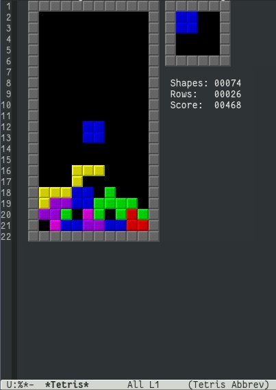 Emacs tetris