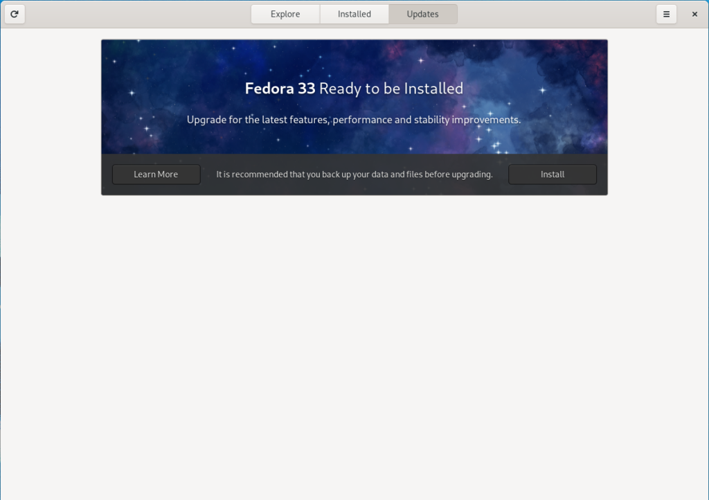 Fedora 33 is ready for installation