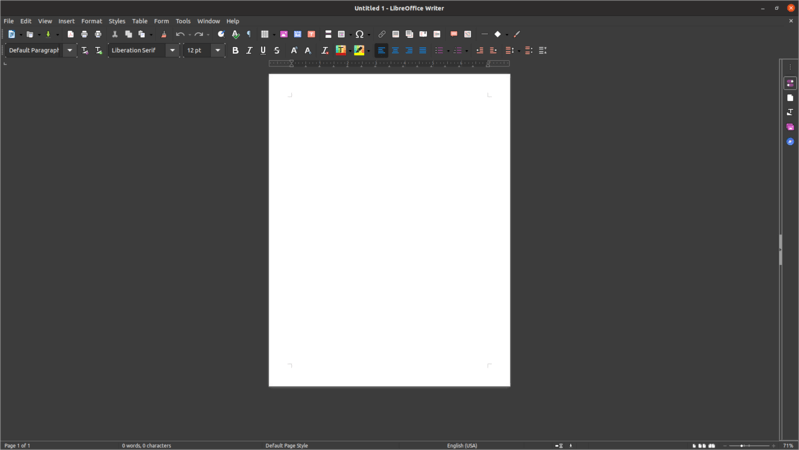 LibreOffice semi dark mode matching with the system theme
