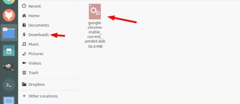 在 Ubuntu 上的 Google Chrome 的 deb 文件