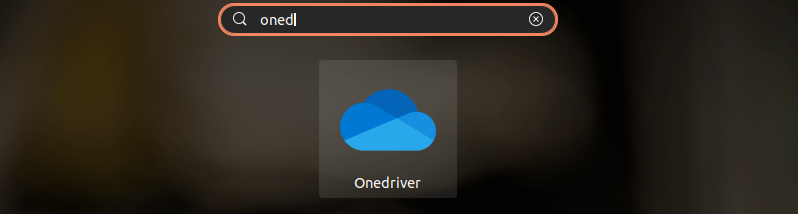 Search for OneDriver