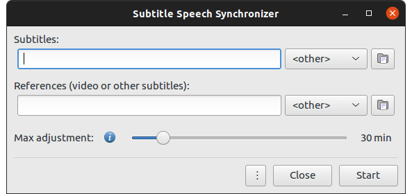 SubSync 用户界面