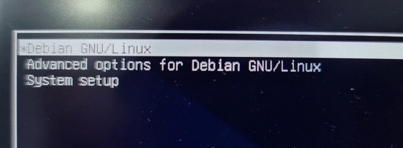 Debian 启动画面
