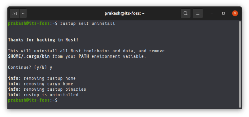 Removing Rust from Linux