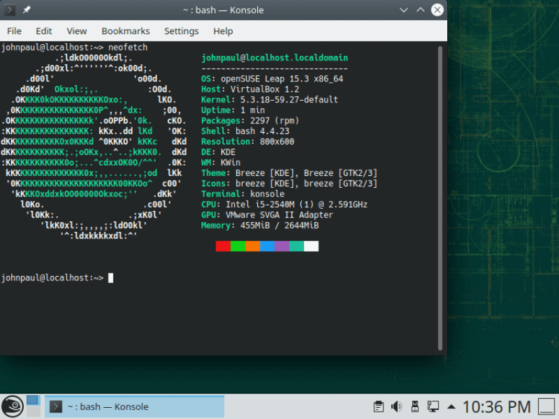 OpenSUSE Leap 桌面