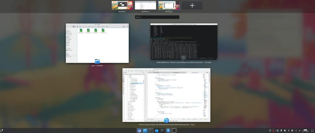 KDE Plasma 概览效果