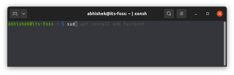 Xonsh shell automatically suggests last matching command from the history as you type