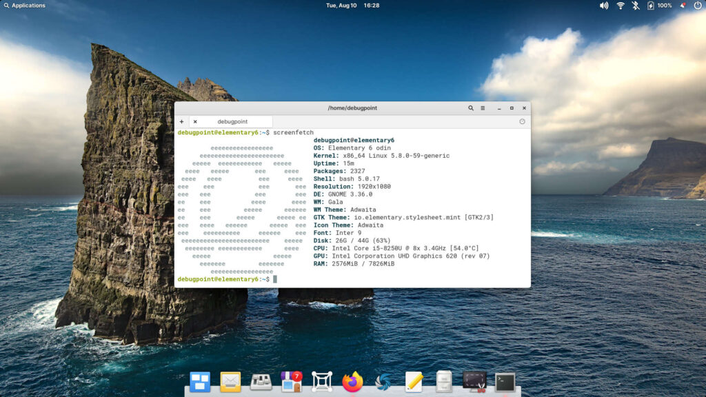 elementary OS 6 ODIN 桌面