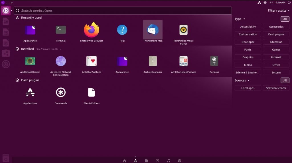 Global HUD in Ubuntu Unity 22.04