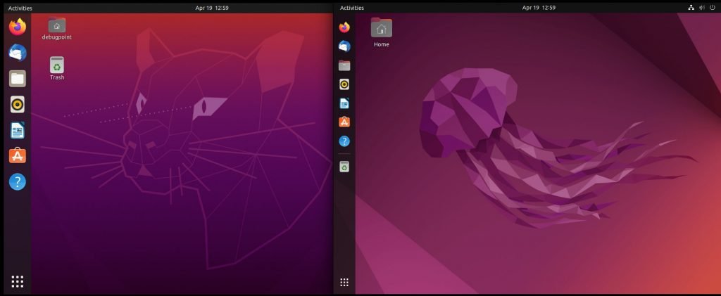 Difference between Ubuntu 20.04 and Ubuntu 22.04 – default look