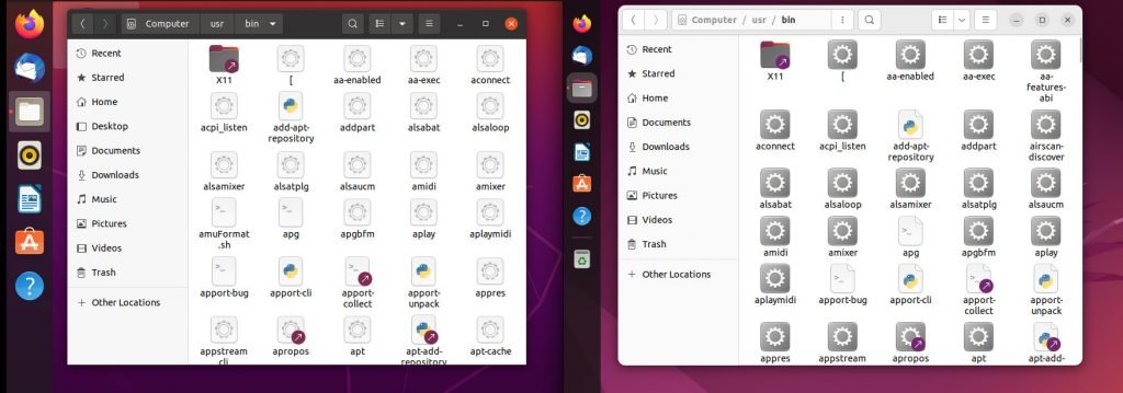 Files Difference – Ubuntu 20.04 vs 22.04